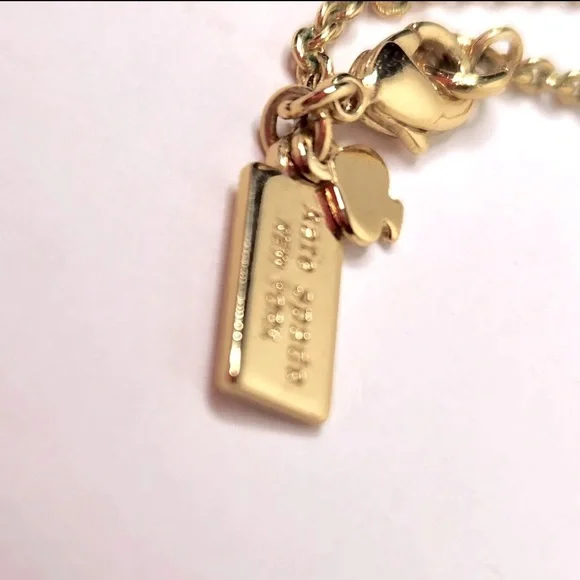 EUC Kate Spade Take a Bow Gold Plated Necklace. 32”No flaws or scratches. - Picture 4 of 4